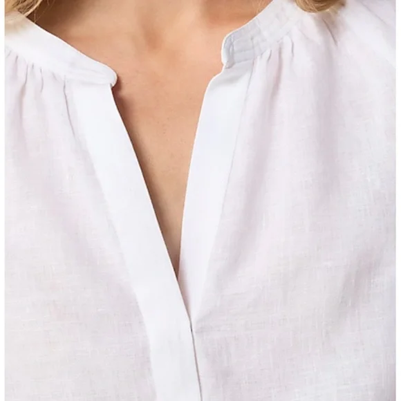 NWT J. Crew Cabana top in White Linen size XS - Picture 2 of 4